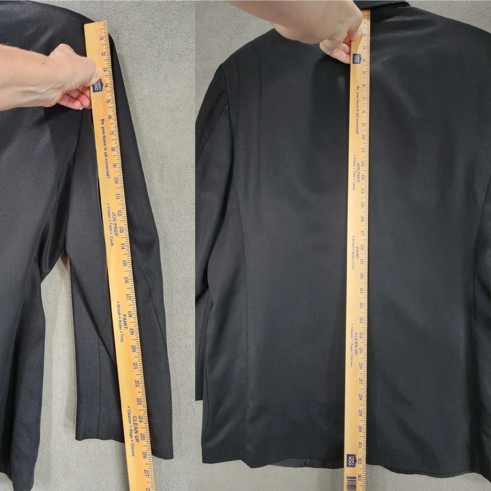 Barrington Sport Coat 44R Men Black 100% Tencel Suit Jacket‎ Blazer READ